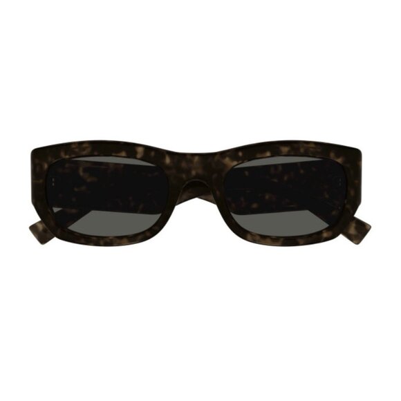 NEW SAINT LAURENT HAVANA GREY SQUARE SUNGLASSES SL713 002 EYEWEAR SL 713 002